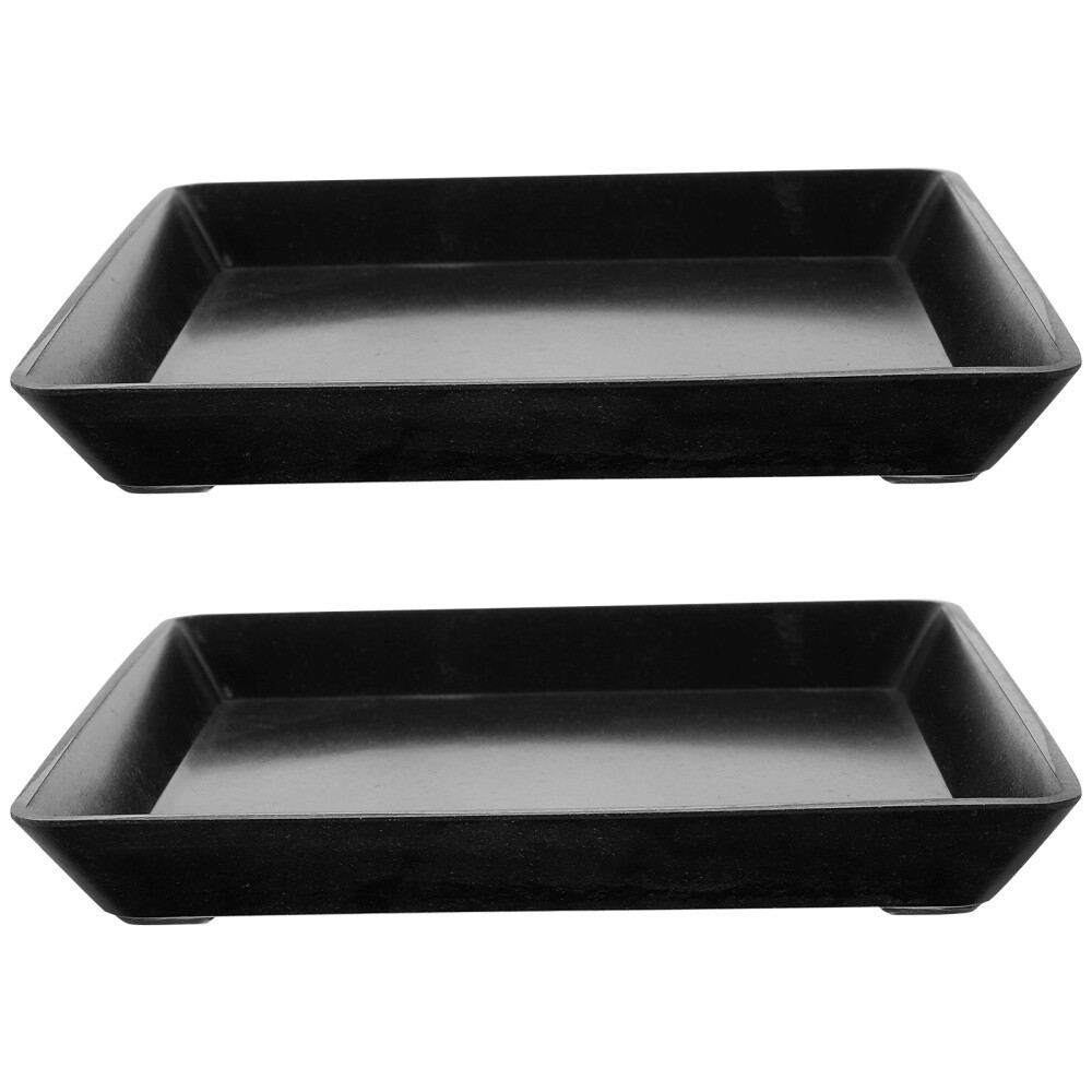 2 Pcs Flower Pot Tray Plastic Plant Water Trays Planter Drip eBay