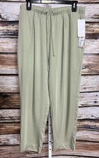 Karen Kane Women's Anica Pants Green Size Large Drawstring New Pull On