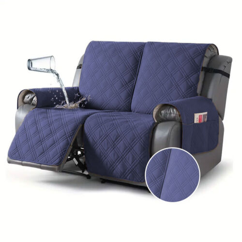 2pcs/set Waterproof Recliner Slipcovers Non-Slip Recliner Sofa Covers Elastic - Picture 7 of 13