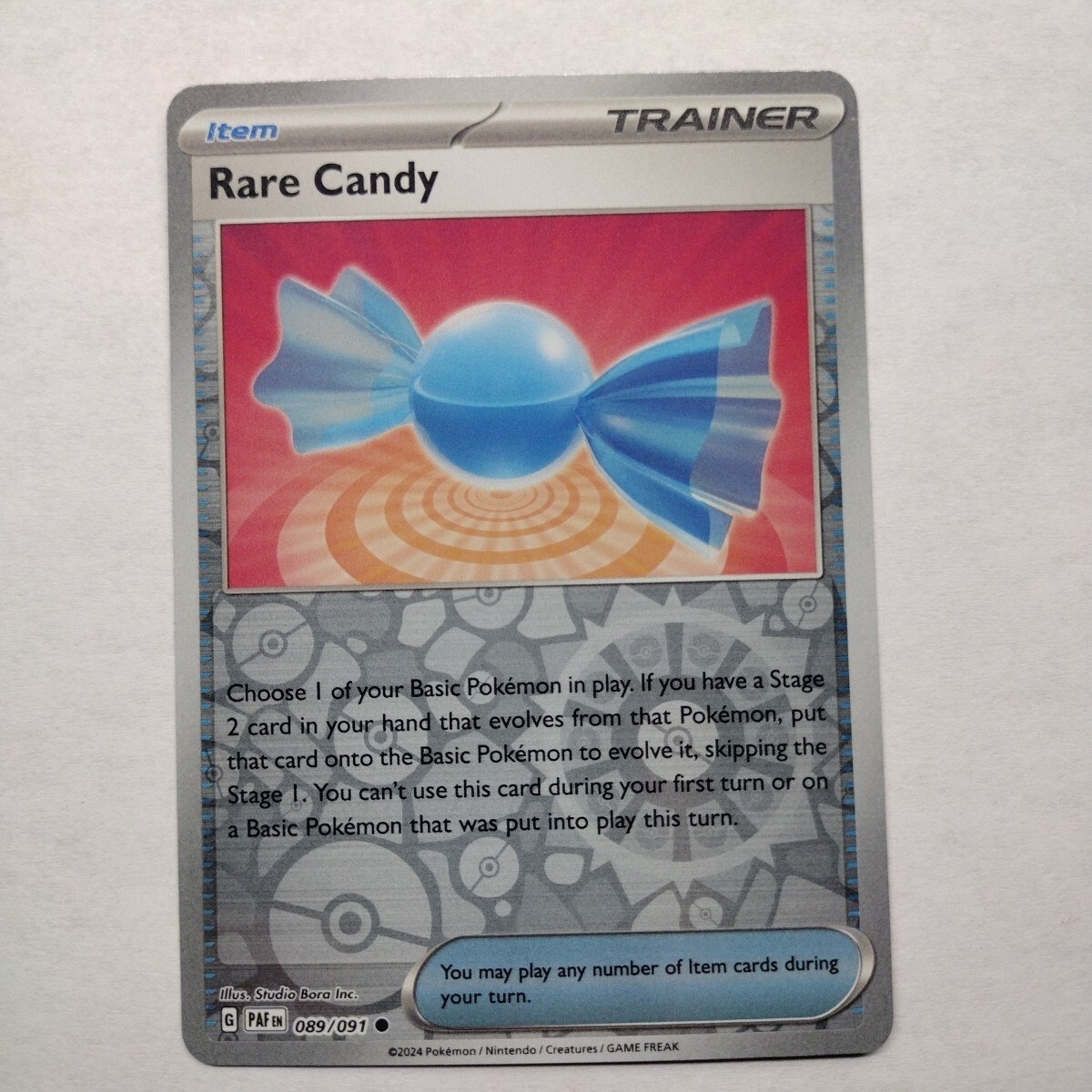 Pokémon Rare Candy 89/91 Pokemon Paldean Fates - Same Day Shipping!