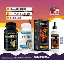 3 Pack Trio Para Gallos/Roosters Vitofarma Vitaminas Para Pollos Energizantes