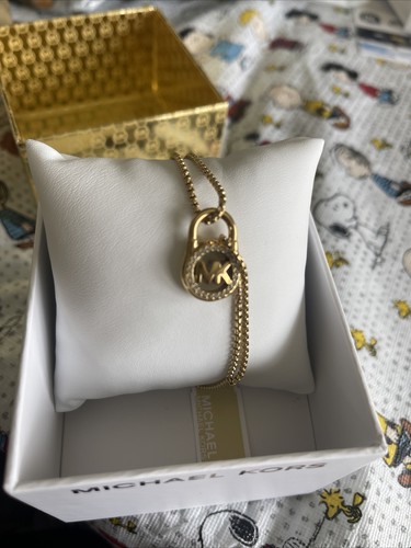 michael kors gold lock bracelet
