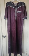 Men Muslim Abaya Short Sleeve Thobe Jubba Kaftan Dress Saudi Arab Islamic Robe .