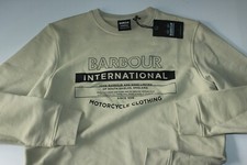 Barbour International Motorcycle Sweatshirt Pullover Crew New Large L