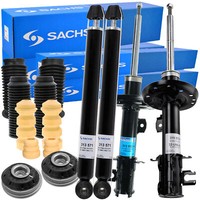 4X Sachs StoßDäMpfer + Service-Kit + Domlager Vorne Hinten FüR Corsa D S07 Opel