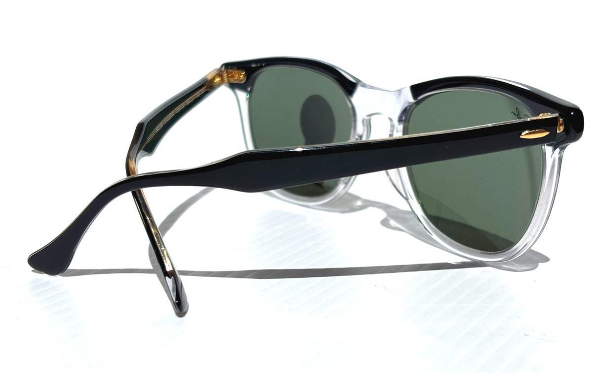 NEW RAY BAN Black & Clear Eagle Eye G-15 Green Lens 