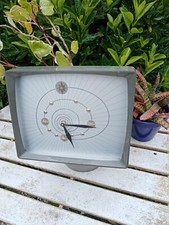 Pendule ORTF d'origine 1964 en Bakélite gris anthracite"les enfants de la Télé"