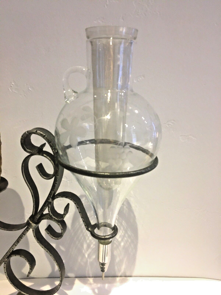 置物 60s woman&panther decanter 1960's Vintage Wine Aerator/Decant, Brandy Decanter, Etched Glass