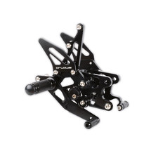 Arlows Racing Fussrastenanlage Kawasaki ZX10R ZXT00JJ 2011-2015 Schwarz rearset