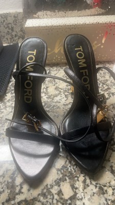 TOM FORD padlock heels/Black And Gold Size 38.5 EU | eBay