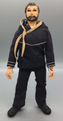 Vintage 1971 Mego Corp. Action Jackson - Black Hair & Beard - 8  Action Figure