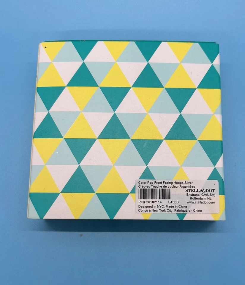 Pendientes Stella & Dot (Nuevos) AROS FRONTALES COLOR POP - PLATA Foto 2 de 2