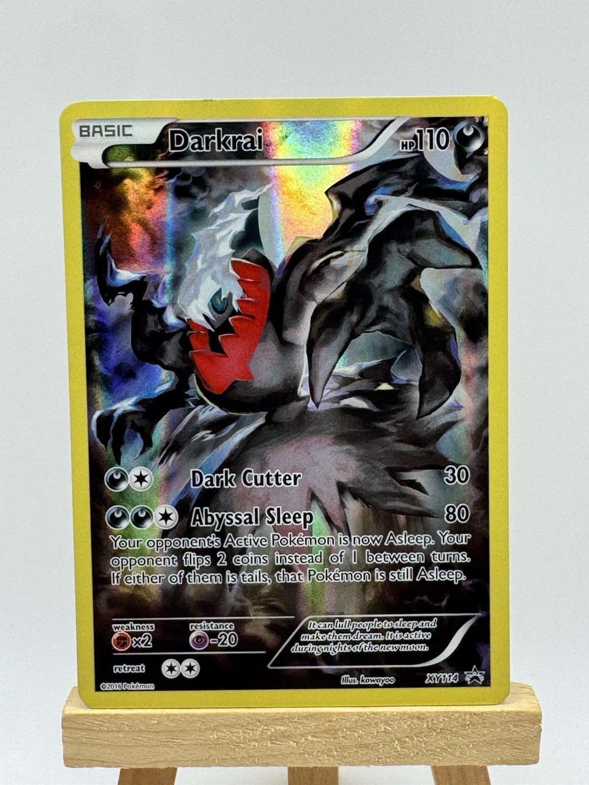 Pokémon TCG Darkrai XY114 Holo Card Full Art Promo Black Star 2016