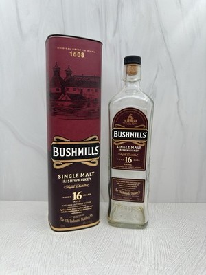 Bushmills 16 Years Single Malt Bottle & Tube Ireland Irish Whiskey