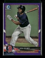 2018 Bowman #BCP34 Josh Ockimey Chrome Prospects Purple Refractor #/250