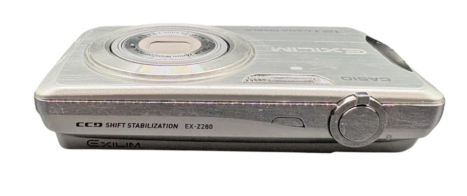 Casio EXILIM EX-Z280 12.1 MP Silber 4x Zoom Kompakt Geprüft - Bild 3 von 4