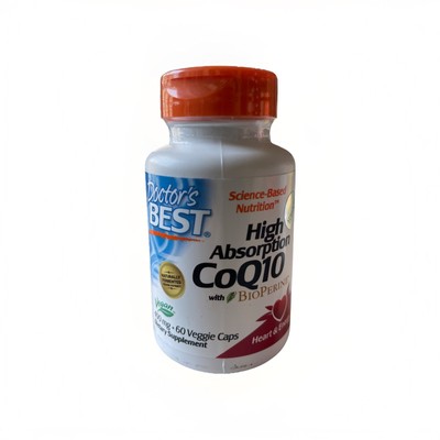 High Absorption Coq10 with Bioperine 400 mg Doctor's Best 60 Veg Caps