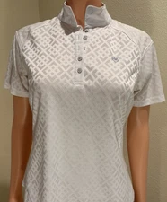 Ariat Pro Series Women's Short Sleeve Medium White Show Shirt