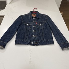 Levi Strauss  Co. Denim Jacket Jean Buttton Up Child Size Youth M L Blue