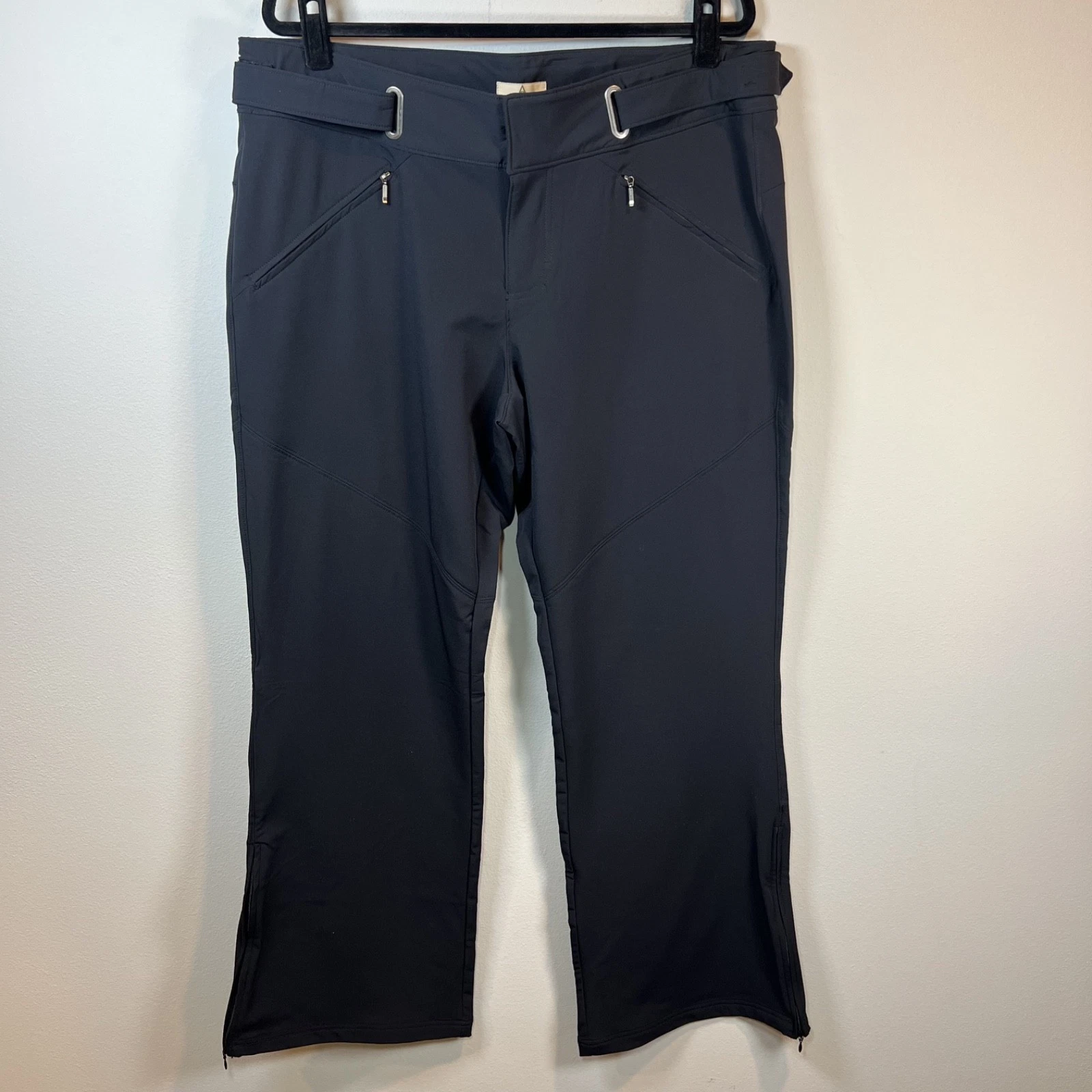 Ascend Soft Shell Pants Black Adjust Waist Outdoor Ski Winter NEW Womens Size 18