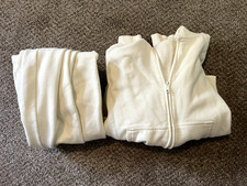 Cream women's sweatsuit size L. Boyfriend fit. Worn once, excellent condition.