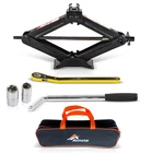 Universal Scissor Jack Car Kit Speed Handle Tyre Repair Changing Tool 1.5 Ton UK