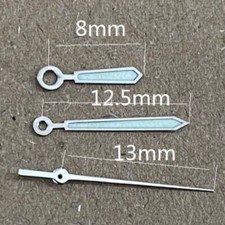 8x12.5x13mm Silver Trim Green Lume Watch Hands for Ronda 515 Quartz Movement