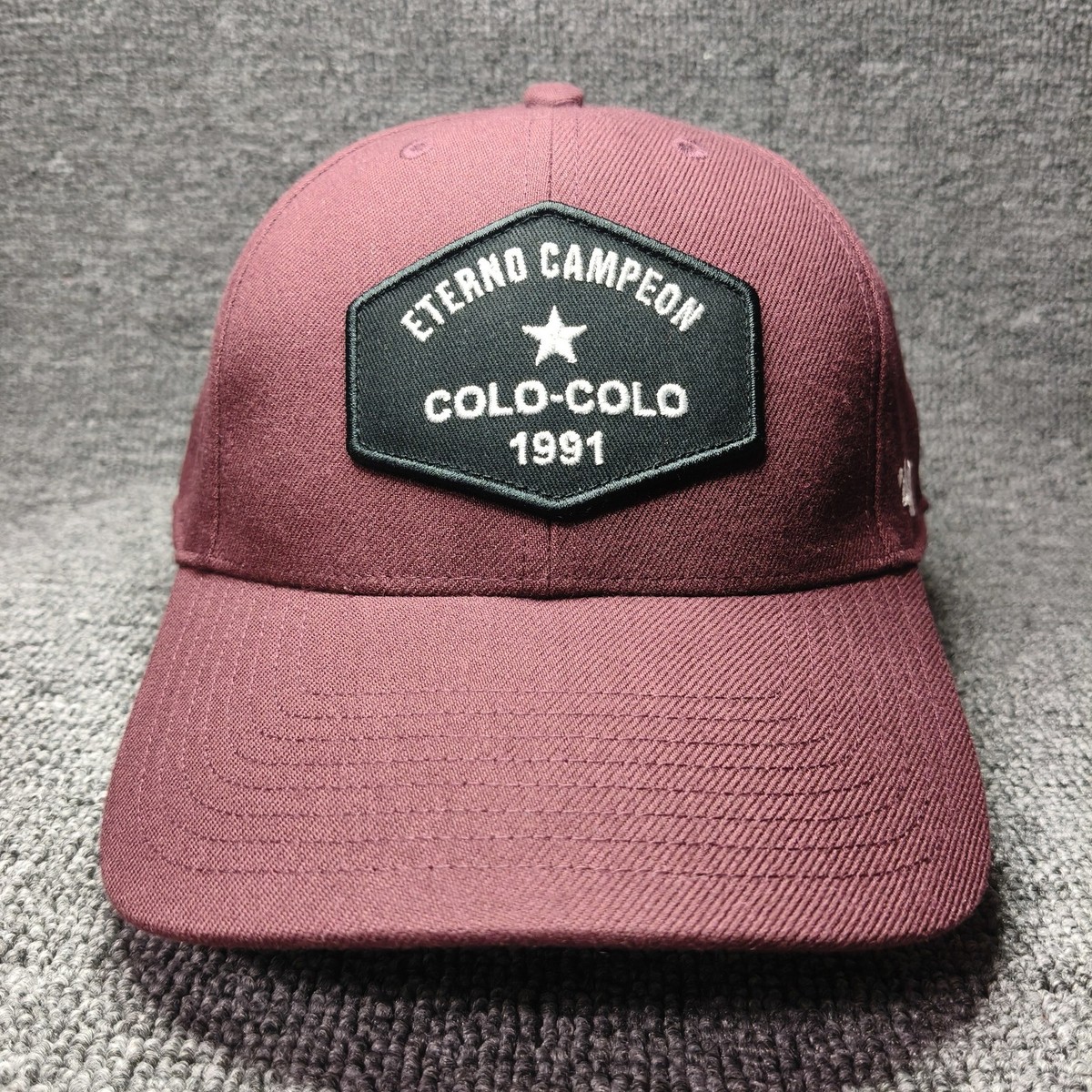 '47 Brand Colo-Colo Eterno Campeon 1991 Burgundy Snapback Curved Brim Hat