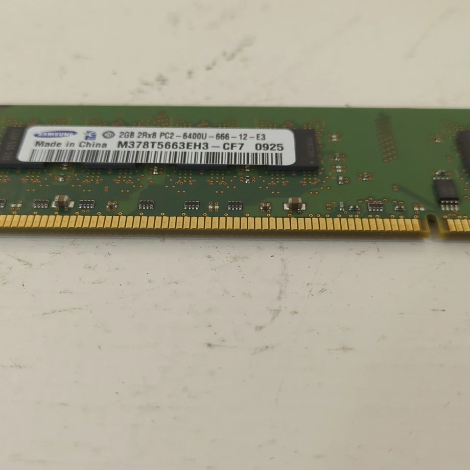 Samsung 2GB PC2-6400U-666-12-E3 DDR2 Desktop RAM M378T566EH3-CF7 0925 Untested - Image 4 of 4