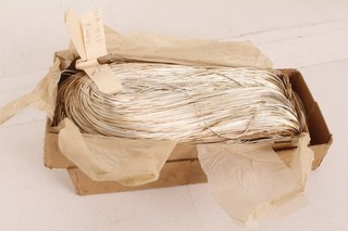 leonischer draht Lahn versilbert 1kg Engelshaar Kreativdraht Bouillondraht 1M7