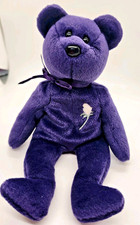 Ty Beanie Babies Princess Bear Toy Very RARE Princess Diana Purple TY Collectibl