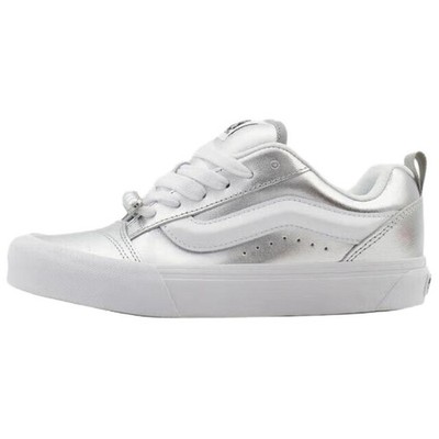 Vans Knu Skool Support Low top Skateboard Shoes Unisex Silver - VN000E9XSLV MT