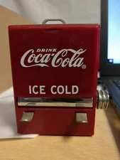 Vintage 1995 Coca Cola Toothpick Dispenser Holder Red Cooler Coke Collectible