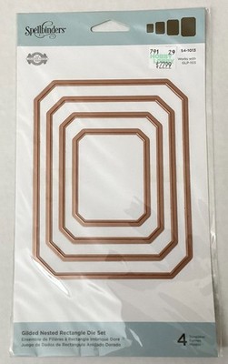 Spellbinders Gilded Nested Rectangle Die Set