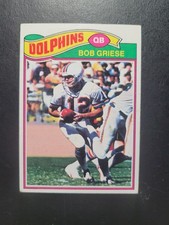 1977 Topps # 505 Bob Griese Football Card, Dolphins