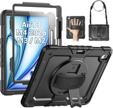 for Ipad Air 13 Inch Case M4 / M3 / M2 2026/2025 / 2024 , Heavy Duty Shockproof