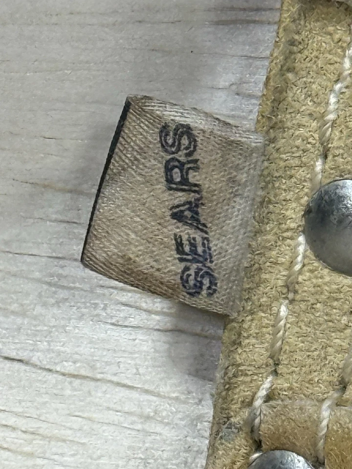 Sears Craftman Vintage Tool Pouch & Work Belt #937541 8 Pocket Nail Bag Cowhide - Image 4 of 4