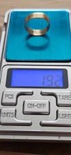 9ct gold 1.92g wedding ring used size P