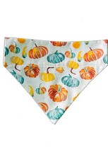 Pumpkins Over The Collar Dog Bandana Slips On Existing Collar Size Large