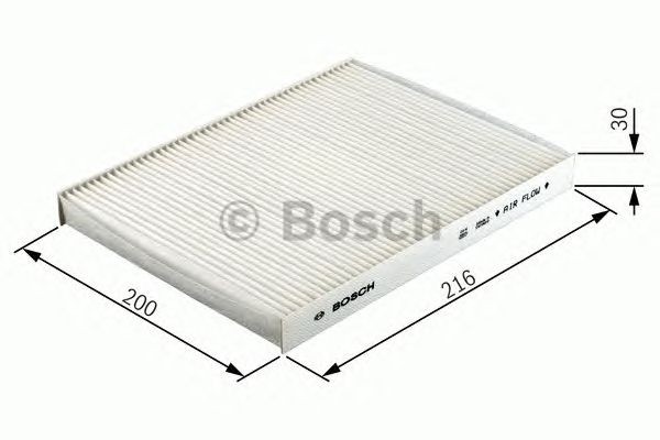(5 pack) BOSCH CAR CABIN FILTER M2216 - 1987432216
