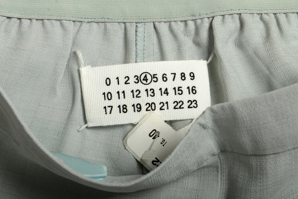 Pantalones para mujer Maison Margiela verde menta pierna recta EE. UU. S IT 40 Foto 4 de 4