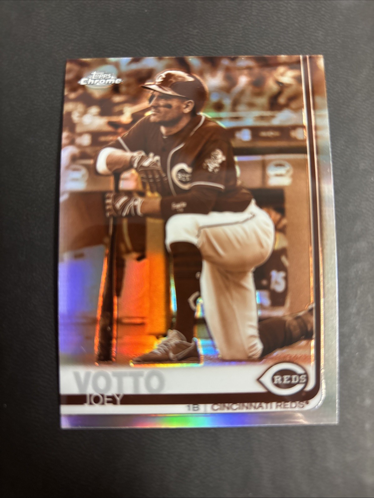 Joey Votto 2019 Topps Chrome Negative Refractor
