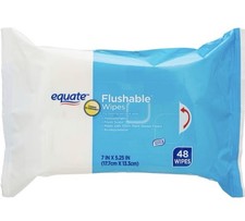 Equate Fresh Scent Flushable Wipes - 5 Packs
