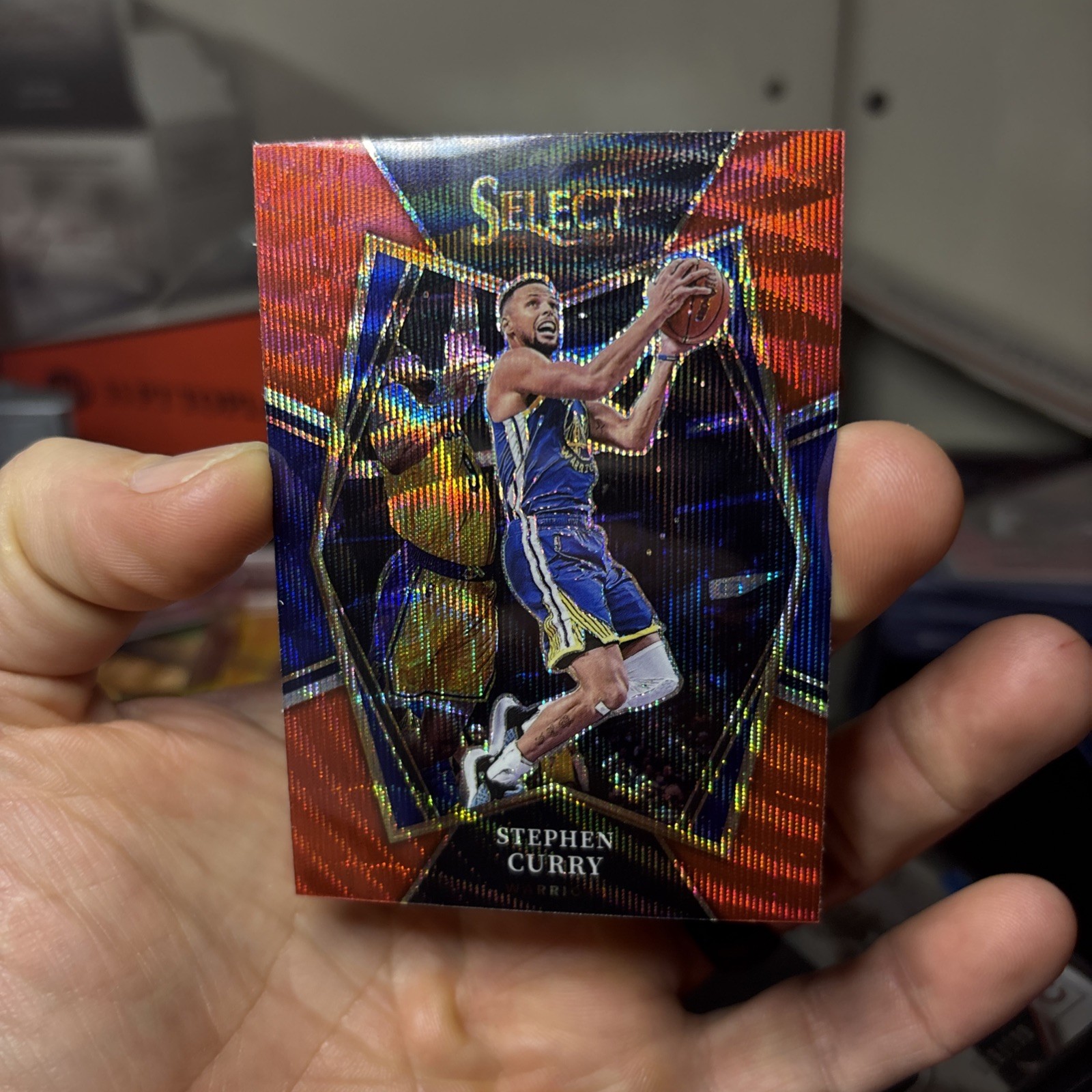 2021-22 Panini Select - Premier Level Stephen Curry #121 Tri-Color Prizm