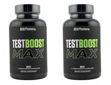 2 pack TEST BOOST Max Sculptnation 60 Caps Supplement Exp 07/26 FRESH & SEALED