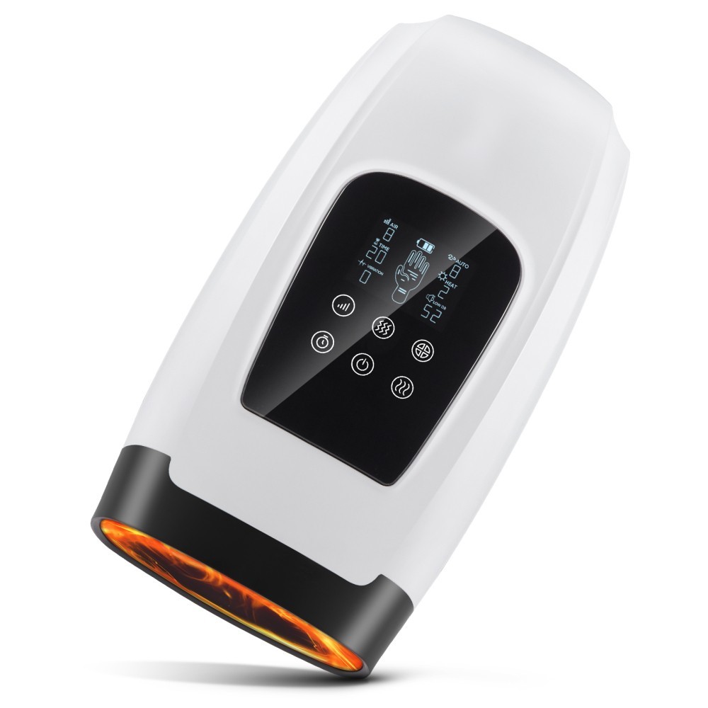 Elektrisches Hand-Massagegerät Wärme Kompression 6 Massagemodi Wiederaufladbar