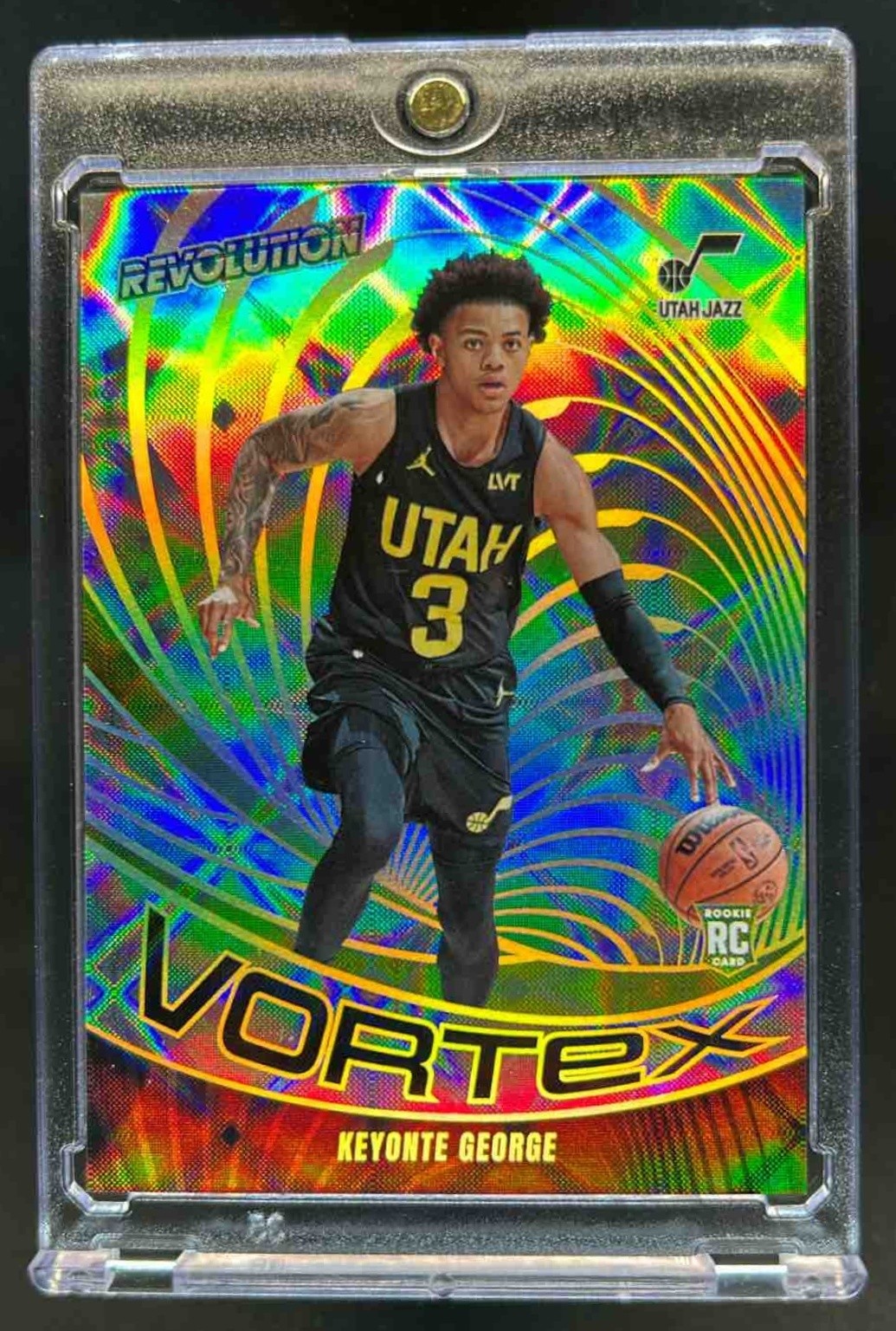 2023-24 Panini Revolution Keyonte George Vortex RC Galactic Rookie #20 Jazz