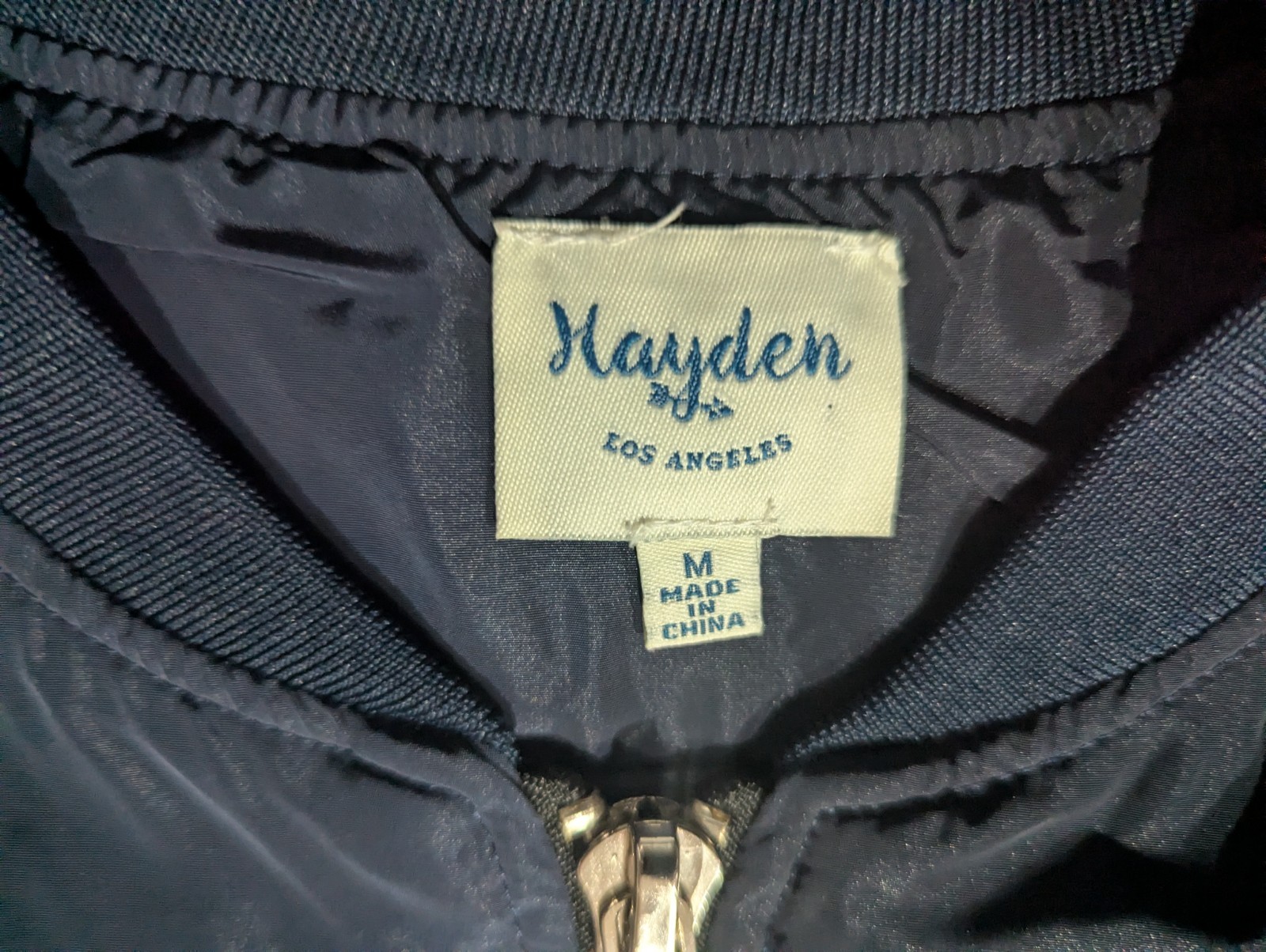 Hayden LA Navy Blue Softshell Jacket Burgundy Bac… - image 4