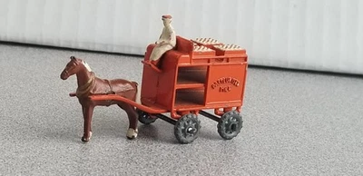 Vintage 1955 Moko Lesney Matchbox No. 7A Horse Drawn Milk Float Wagon Shelf Up5 - Image 1 of 4