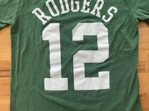 NFL Green Bay Packers Youth Small Aaron Rodgers #12 T-Shirt Logo Green - Picture 5 of 8